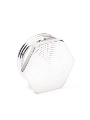 Maison Margiela geometric spiral-debossed earring - Silver