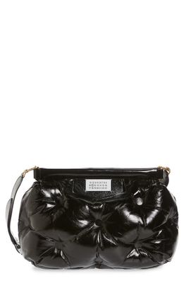 Maison Margiela Glam Slam Leather Convertible Crossbody Bag in Black