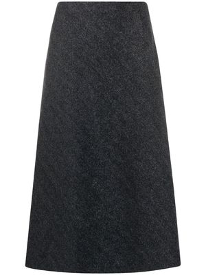 Maison Margiela herringbone A-line skirt - Grey