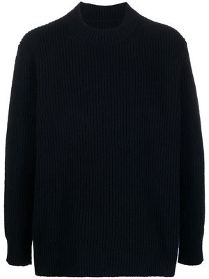 Maison Margiela high-neck knitted pullover - Blue