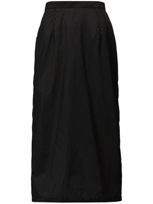 Maison Margiela high-waisted chiffon straight skirt - Black