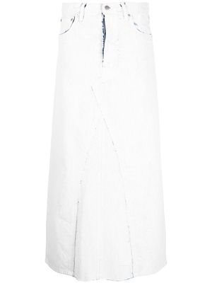 Maison Margiela high-waisted denim skirt - White