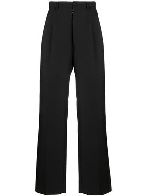 Maison Margiela high-waisted straight-leg cut trousers - Black