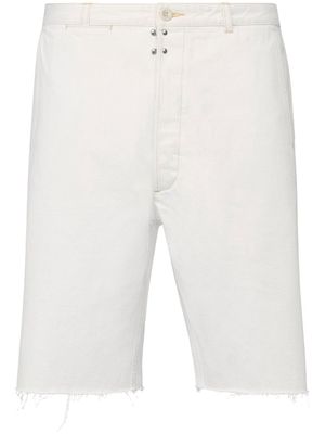 Maison Margiela knee-length denim shorts - White