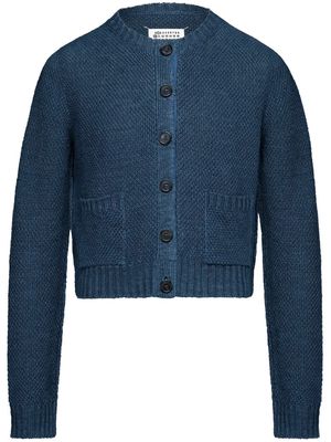 Maison Margiela knitted long-sleeve cardigan - Blue