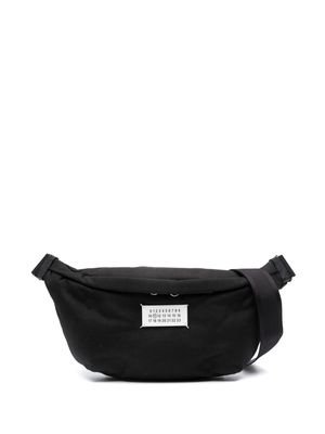 Maison Margiela logo-appliqué belt bag - Black