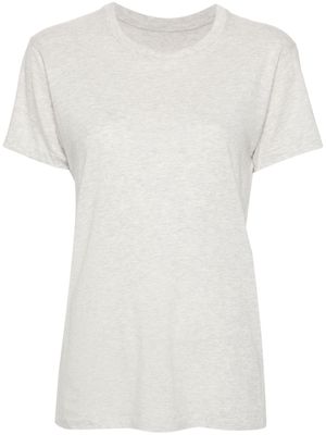 Maison Margiela logo-embroidered mélange T-shirt - Grey