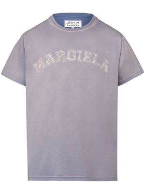 Maison Margiela logo-print short-sleeve T-shirt - Purple