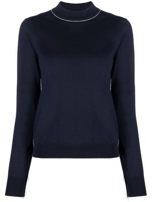 Maison Margiela long-sleeved wool jumper - Blue