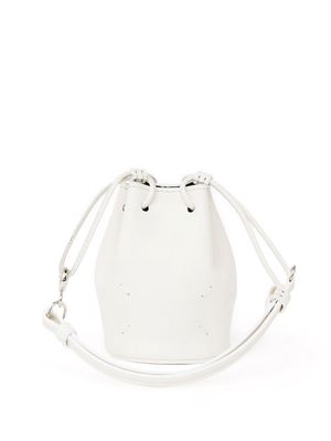Maison Margiela micro four-stitch bucket bag - White