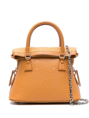 Maison Margiela mini 5AC leather tote bag - Orange