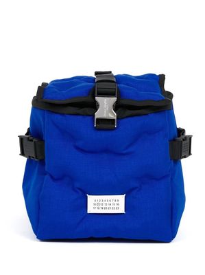 Maison Margiela numbers-motif buckled backpack - Blue