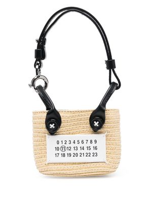 Maison Margiela numbers-motif mini bag - Neutrals
