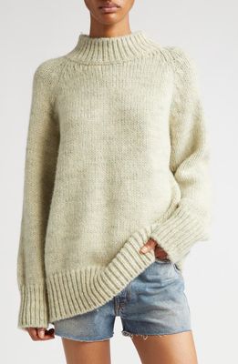 Maison Margiela Oversize Raglan Sleeve Sweater in Pistachio