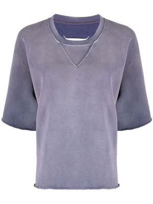 Maison Margiela oversized distressed T-shirt - Purple