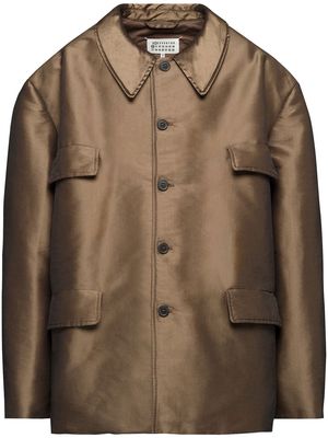 Maison Margiela oversized shirt jacket - Brown