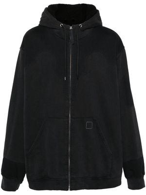 Maison Margiela panelled drop-shoulder hoodie - Black