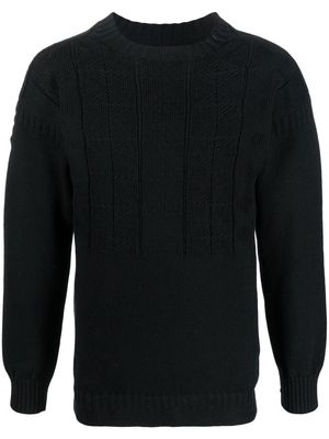 Maison Margiela panelled knit jumper - Black