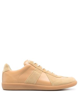 Maison Margiela panelled low-top sneakers - Brown