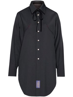 Maison Margiela Pendleton reversible wool shirt - Black