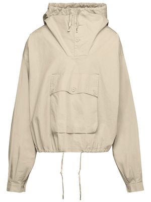 Maison Margiela pouch-pocket hooded performance jacket - Neutrals
