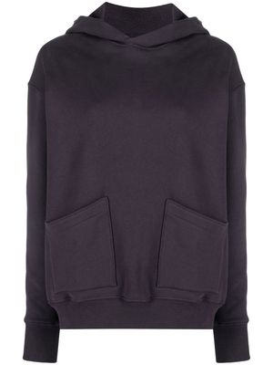 Maison Margiela pouch-pockets cotton hoodie - Purple