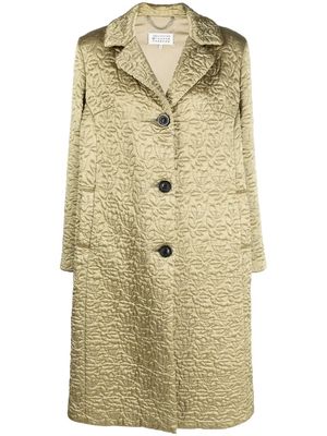 Maison Margiela Quilted single-breasted coat - Green