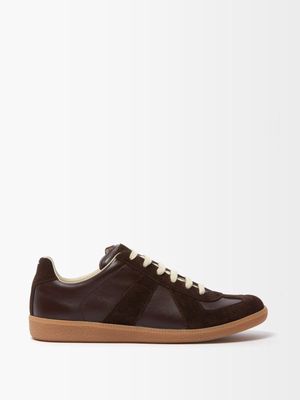 Maison Margiela - Replica Leather Sneakers - Mens - Brown