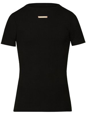 Maison Margiela ribbed-knit cotton T-Shirt - Black