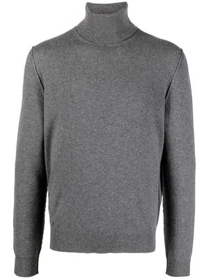 Maison Margiela roll-neck fine-knit jumper - Grey
