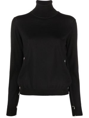 Maison Margiela roll-neck knitted jumper - Black