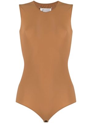 Maison Margiela round-neck bodysuit - Brown