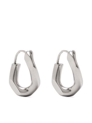 Maison Margiela sculpted polished hoop earring - Silver