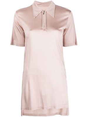 Maison Margiela short-sleeve half-zip top - Pink