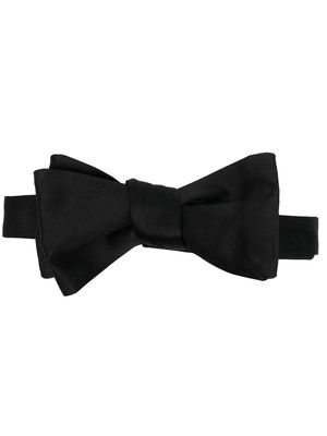 Maison Margiela silk bow tie - Black