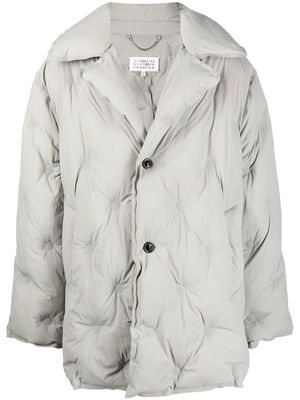 Maison Margiela single-breasted padded coat - Grey