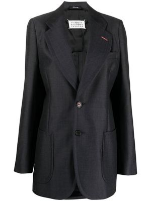 Maison Margiela single-breasted wool-blend blazer - Grey