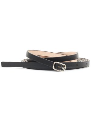 Maison Margiela skinny leather belt - Black