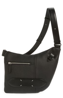 Maison Margiela Soft 5AC Leather On Body Bag in Black