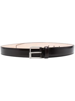 Maison Margiela square-buckle leather belt - Brown