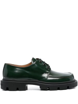Maison Margiela square-toe lace-up derby shoes - Green