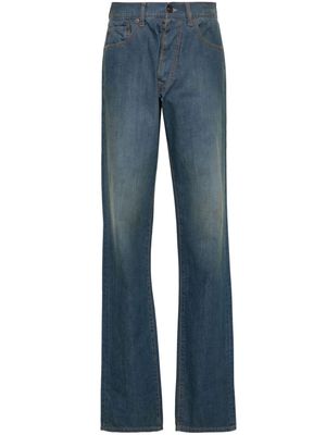 Maison Margiela straight-leg cotton jeans - Blue