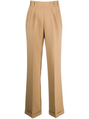 Maison Margiela straight-leg tailored trousers - Brown