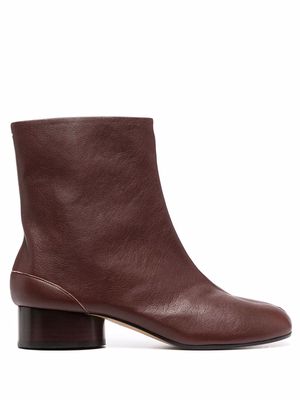Maison Margiela Tabi 30mm leather ankle boots - Red