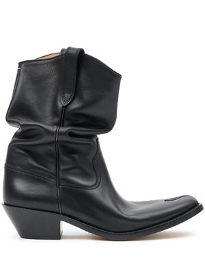 Maison Margiela Tabi 55mm slouchy Western boots - Black