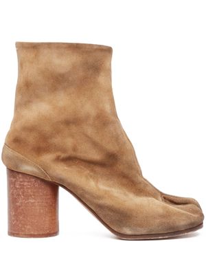 Maison Margiela Tabi 60mm suede ankle boots - Brown