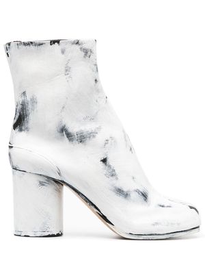 Maison Margiela Tabi leather ankle boots - White