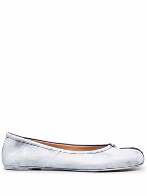 Maison Margiela Tabi leather ballerina shoes - White