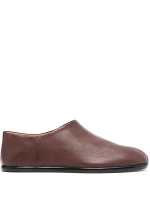 Maison Margiela Tabi split-toe leather loafers - Brown