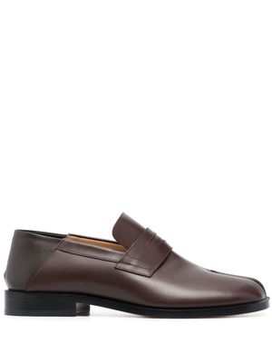 Maison Margiela Tabi split-toe leather shoes - Brown